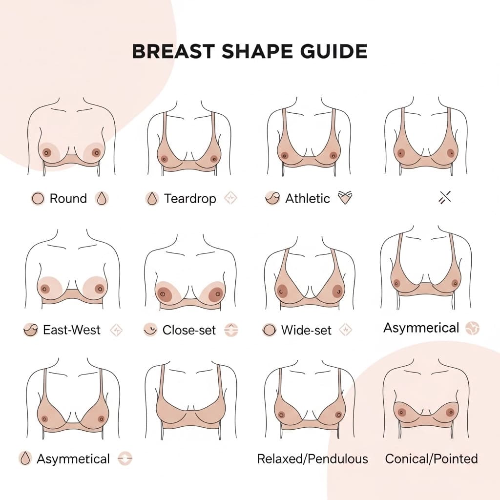 Bra Size-Breast Shape Guide