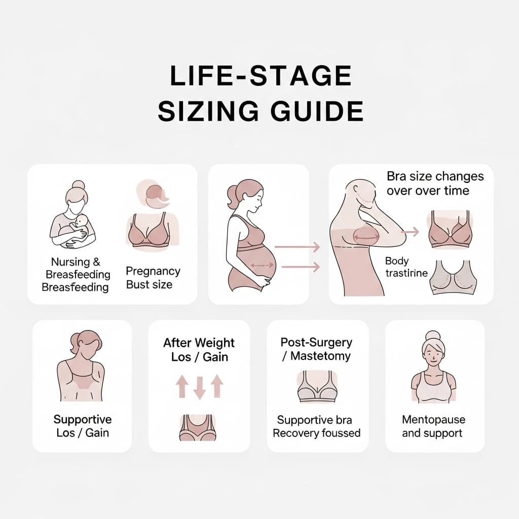 Bra Size-Life-Stage Sizing Guide